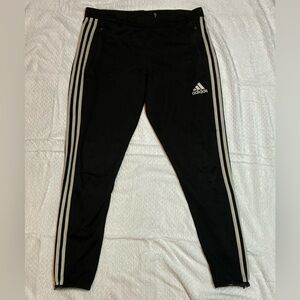 adidas Climacool Black Jogger Pants White Stripes M Athleisure Athletic Sporty